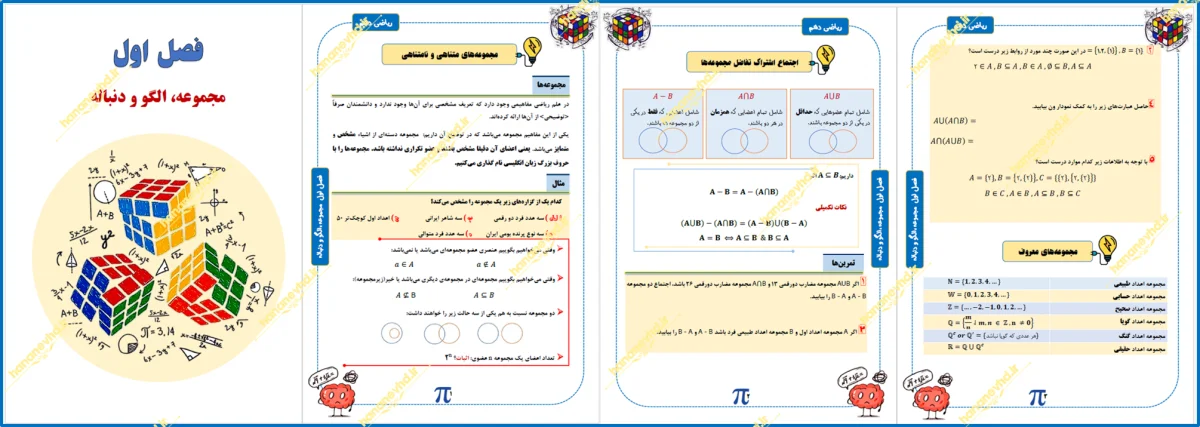 صفحه‌آرایی جزوه و کتاب دبیرستان و دانشگاهی