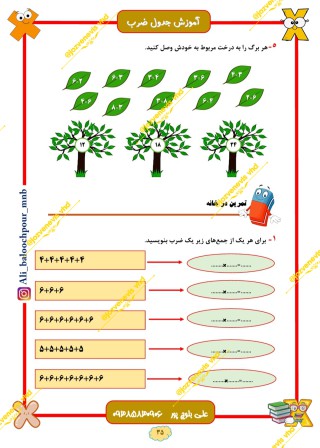 صفحه آرایی جزوه دبستان